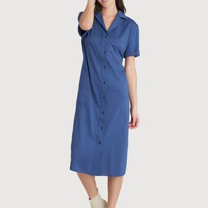 Kit and Ace Navy Shirt Dress Size M